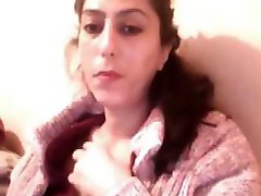 Turkish bbw dark brown on her cam showing off her corpulent body